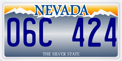 NV license plate 06C424