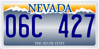 NV license plate 06C427