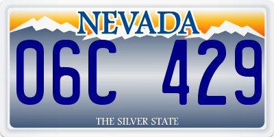 NV license plate 06C429