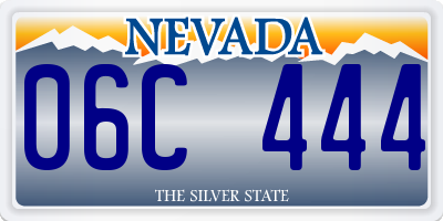 NV license plate 06C444