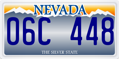NV license plate 06C448