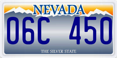 NV license plate 06C450