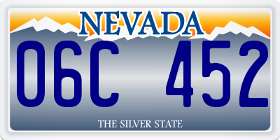 NV license plate 06C452
