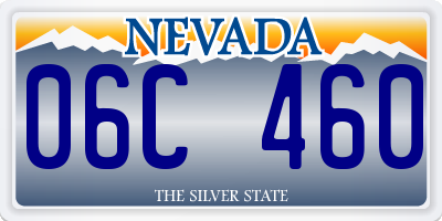 NV license plate 06C460