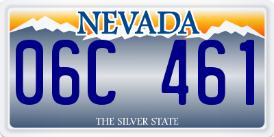 NV license plate 06C461