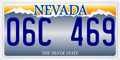 NV license plate 06C469