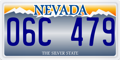 NV license plate 06C479