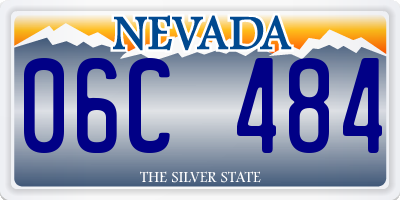 NV license plate 06C484