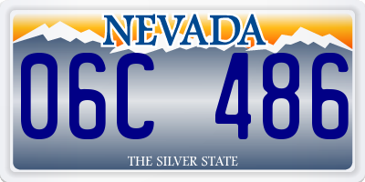 NV license plate 06C486