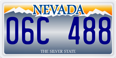 NV license plate 06C488