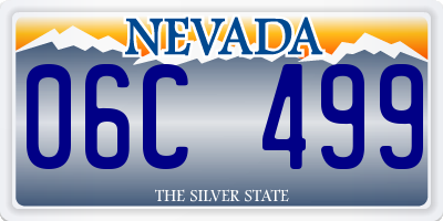 NV license plate 06C499