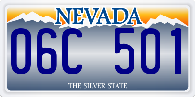 NV license plate 06C501