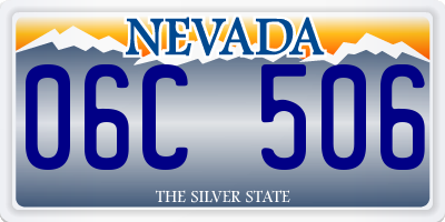 NV license plate 06C506