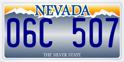 NV license plate 06C507