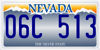 NV license plate 06C513
