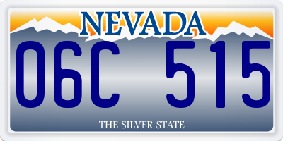 NV license plate 06C515