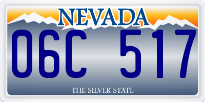 NV license plate 06C517