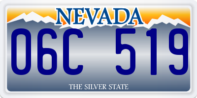NV license plate 06C519
