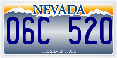 NV license plate 06C520