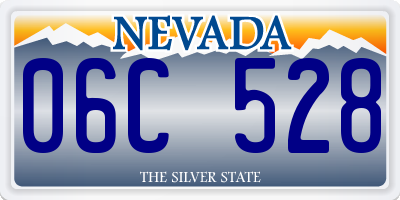 NV license plate 06C528