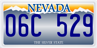 NV license plate 06C529