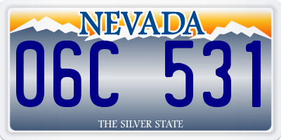 NV license plate 06C531