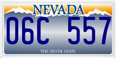 NV license plate 06C557