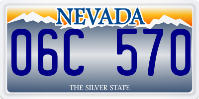 NV license plate 06C570