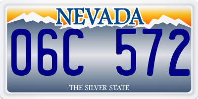 NV license plate 06C572