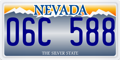 NV license plate 06C588