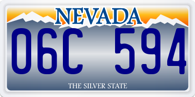 NV license plate 06C594