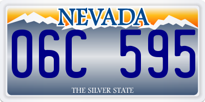 NV license plate 06C595