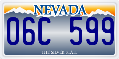 NV license plate 06C599