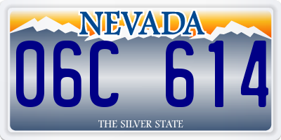 NV license plate 06C614