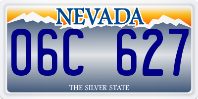 NV license plate 06C627