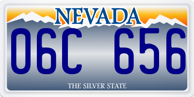 NV license plate 06C656