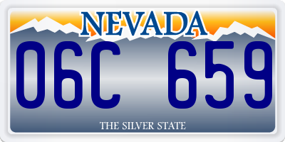 NV license plate 06C659