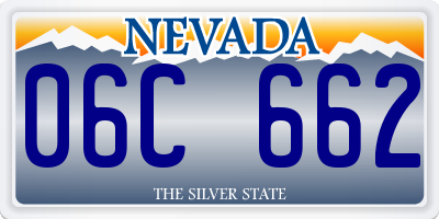 NV license plate 06C662