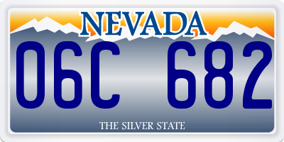 NV license plate 06C682