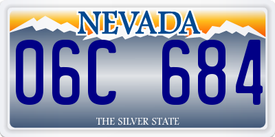 NV license plate 06C684