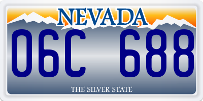 NV license plate 06C688