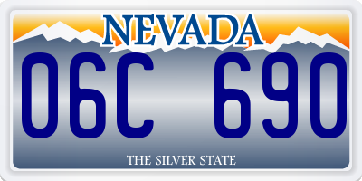 NV license plate 06C690