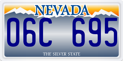 NV license plate 06C695