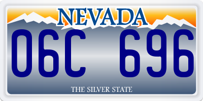 NV license plate 06C696