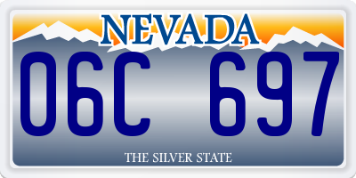 NV license plate 06C697