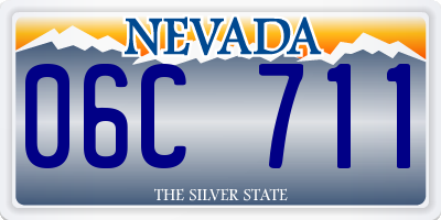NV license plate 06C711