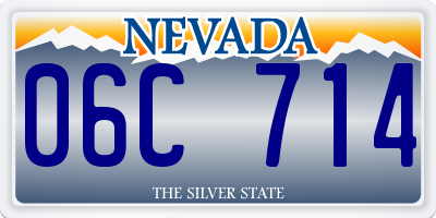 NV license plate 06C714