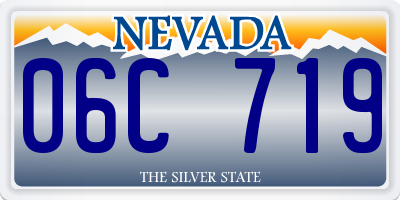 NV license plate 06C719