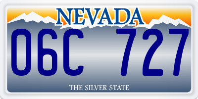 NV license plate 06C727