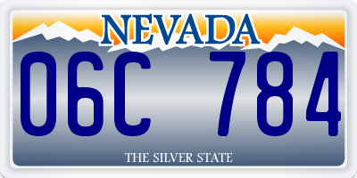 NV license plate 06C784